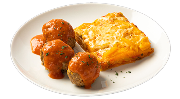 Albóndigas de Carne con Lasagna