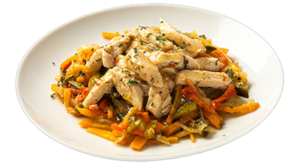 Wok de Pollo y Vegetales