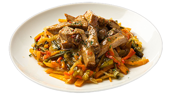 Wok de Cerdo y Vegetales