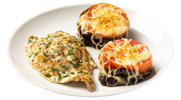 Churrasquito de Pollo con Berenjenas