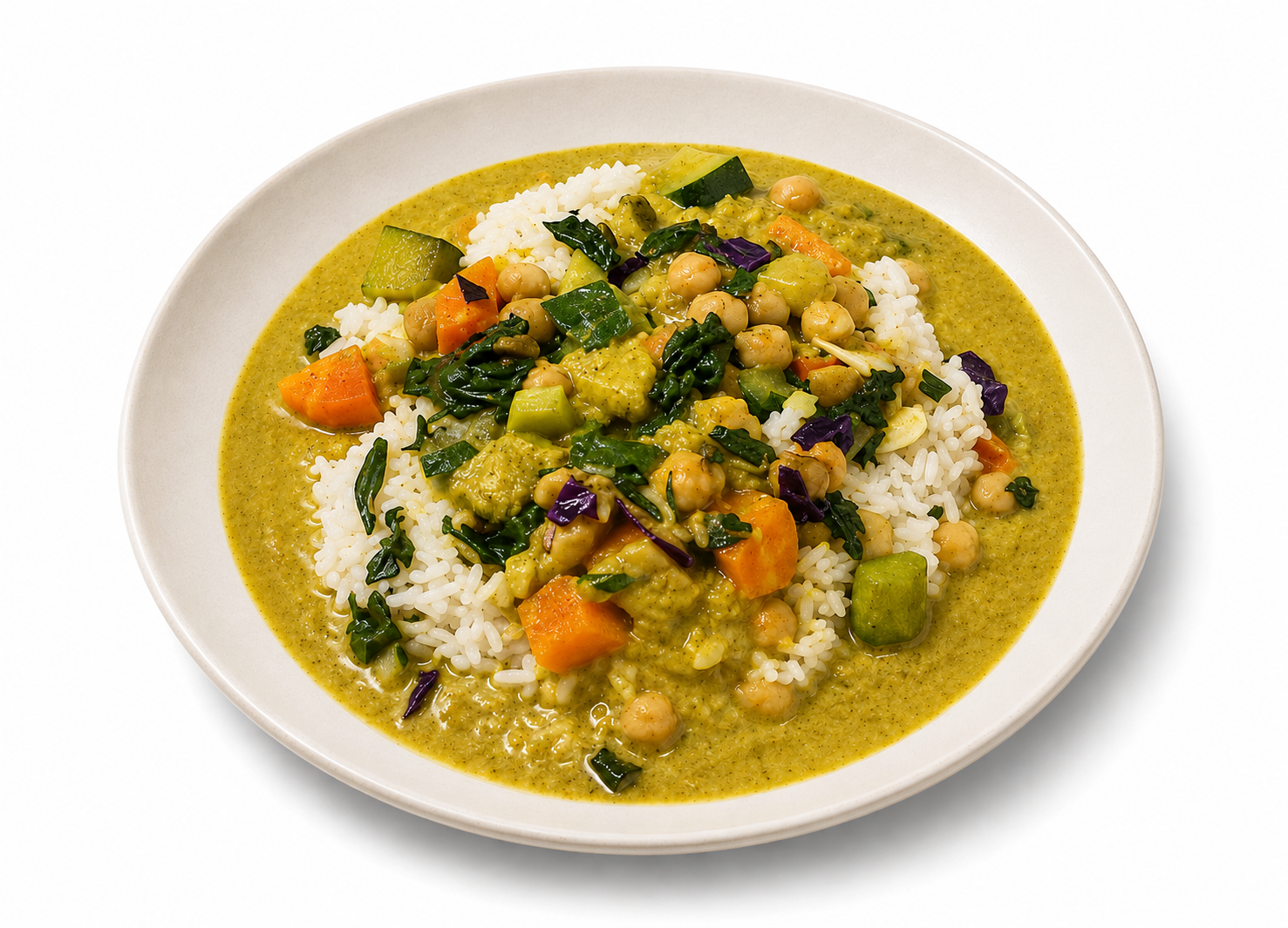 Vegetales al curry Vegetales al curry