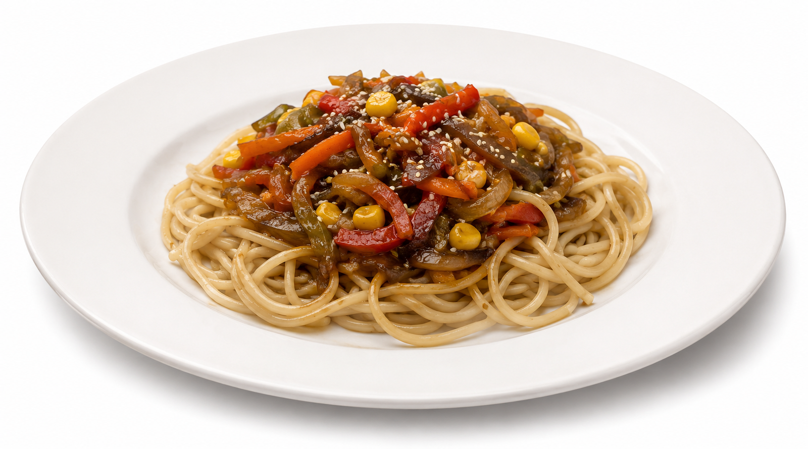 Wok con spagethi vegano Wok con spagethi vegano