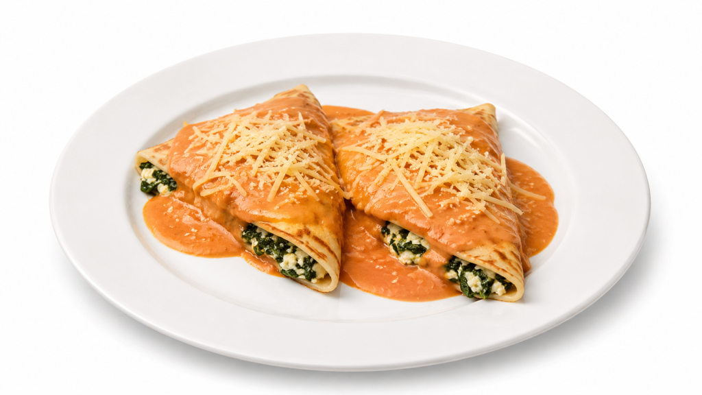 Crepes de Espinaca y Ricota